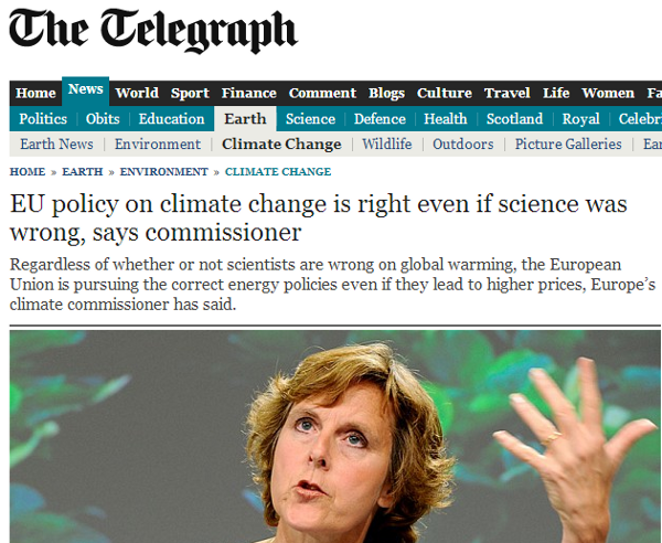 connie-hedegaard-science-wrong