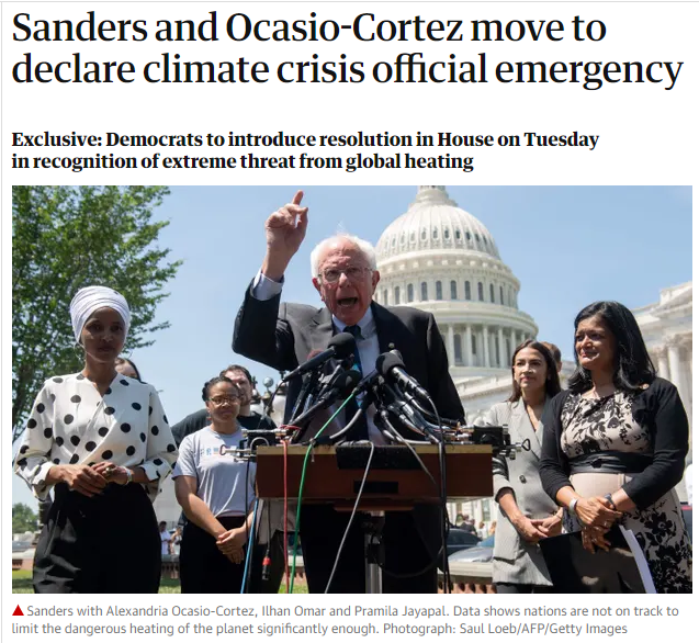 sanders-aoc-climate-emergency